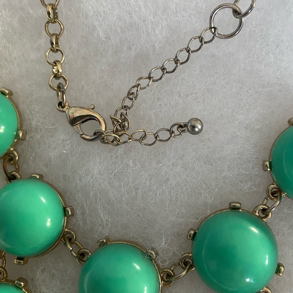 Seafoam Green Bubble Statement Necklace - Picture 4 of 4